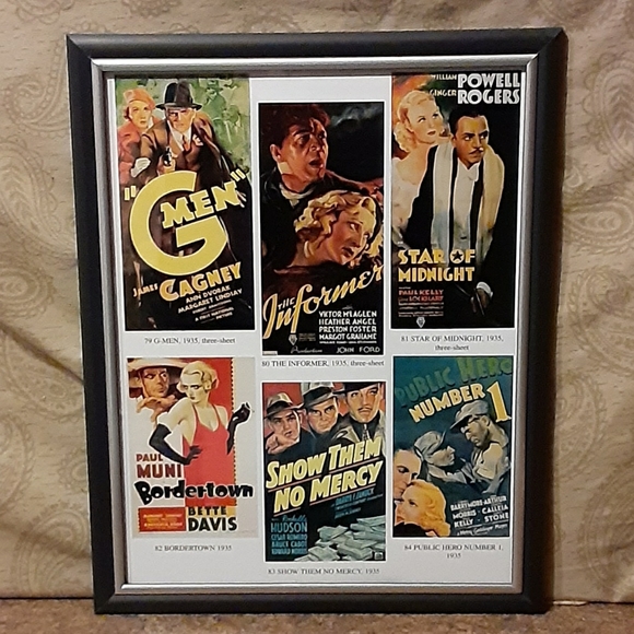 Vintage Crime Movie Posters - New - Picture 1 of 1